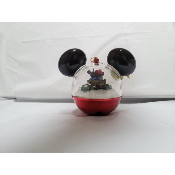 Mickey Mouse 2008 Snow Globe Ornament A LOVE LIKE SNOW OTHER Bradford #A0278 COA - Picture 3 of 10